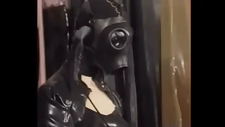 Natalia Muehlhausen latex slave in fighter together with gasmask gets a good fuck from her master &lpar;from 'Gummi in der Ehe'&rpar;