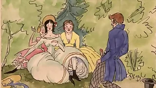 vintage morose drawings